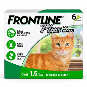 Frontline Plus for Cats and Kittens – 6 Month Flea and Tick Prevention
