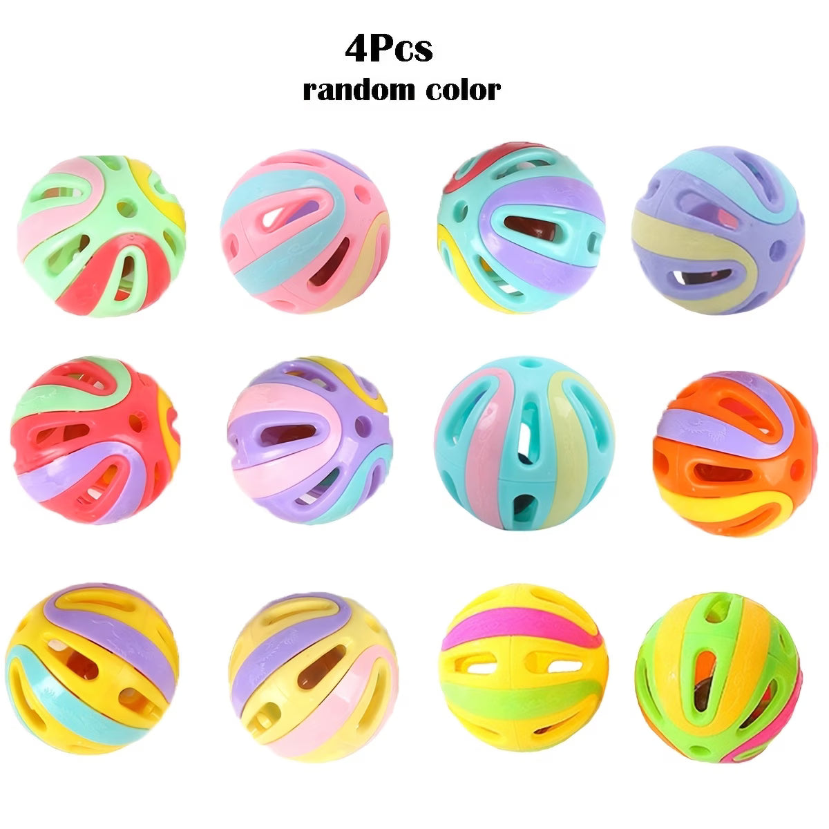 Interactive Bell Cat Toy Balls – Hollow Bite Resistant Pack for Indoor Cats – photo 7