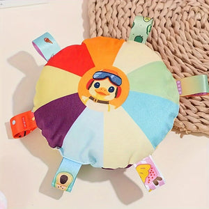 Colorful Squeaky Plush Disc Dog Toys for All Breeds – 2 Pack – photo 5