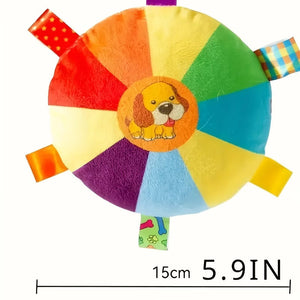 Colorful Squeaky Plush Disc Dog Toys for All Breeds – 2 Pack – photo 3