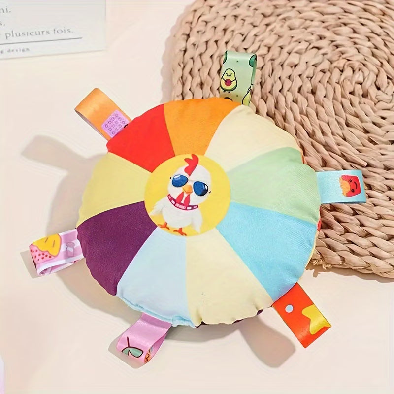 Colorful Squeaky Plush Disc Dog Toys for All Breeds – 2 Pack – photo 4