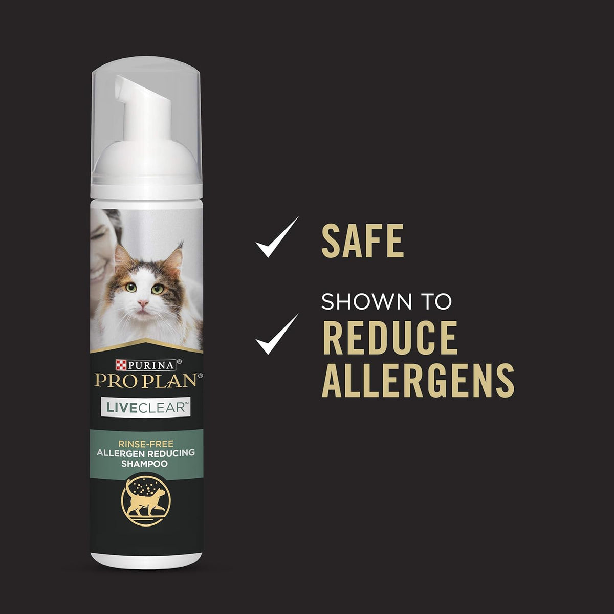 Purina Pro Plan LiveClear Allergen Reducing Cat Foam Shampoo – No Rinse Formula – photo 6