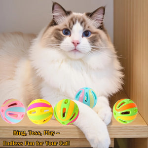 Interactive Bell Cat Toy Balls – Hollow Bite Resistant Pack for Indoor Cats – photo 5