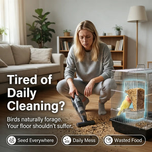 Automatic Bird Feeder Toy – Transparent Acrylic Food Container for Parrots and Cage Birds – photo 2