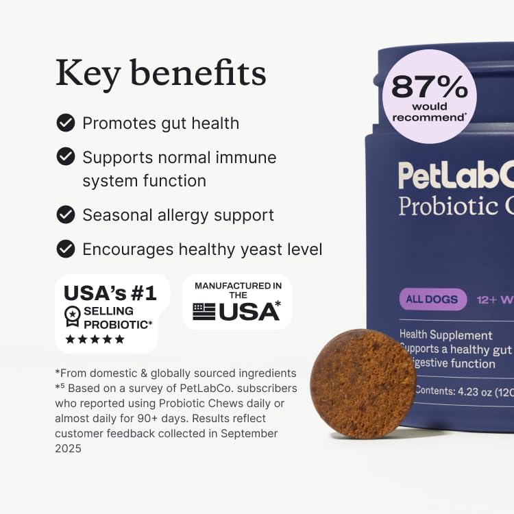 PetLab Co. Probiotic Chews for Dogs – Gut Health Supplement 30 Count – photo 8