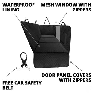 Dog Car Seat Cover with Hard Bottom – Waterproof Hammock – photo 2