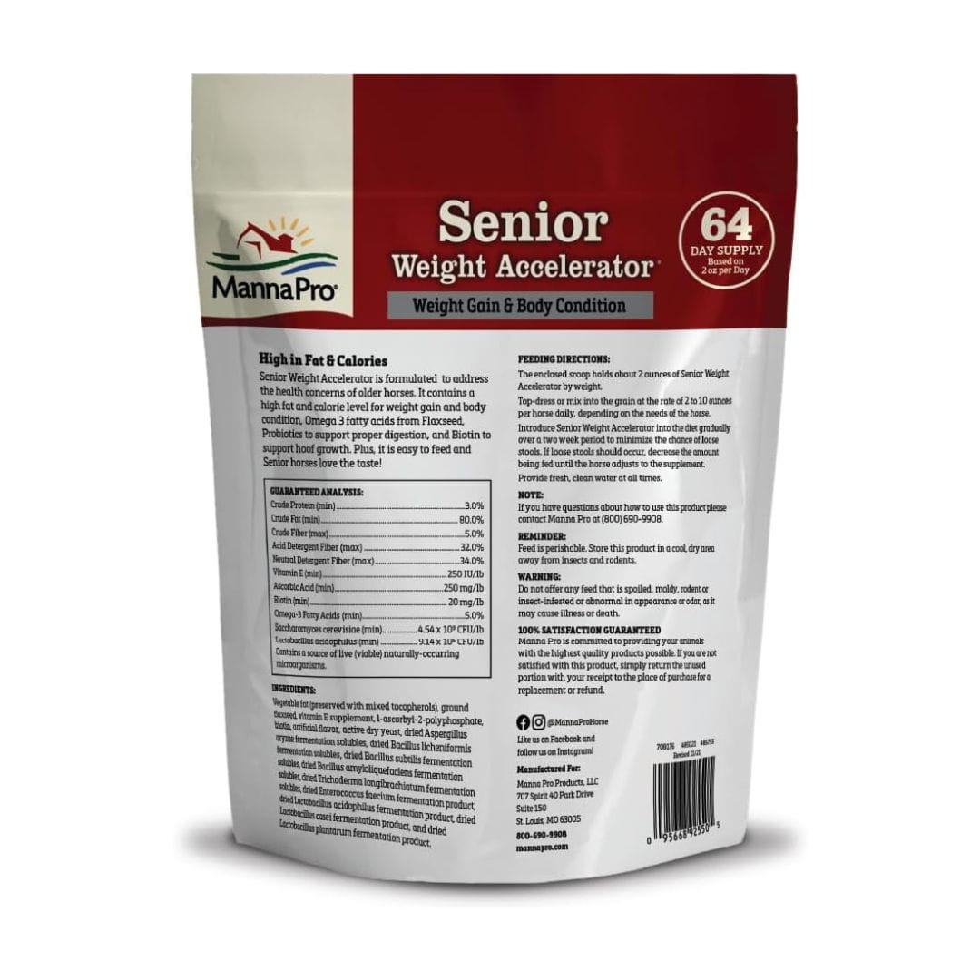 Manna Pro Senior Horse Weight Gain Supplement 8 lb – photo 2