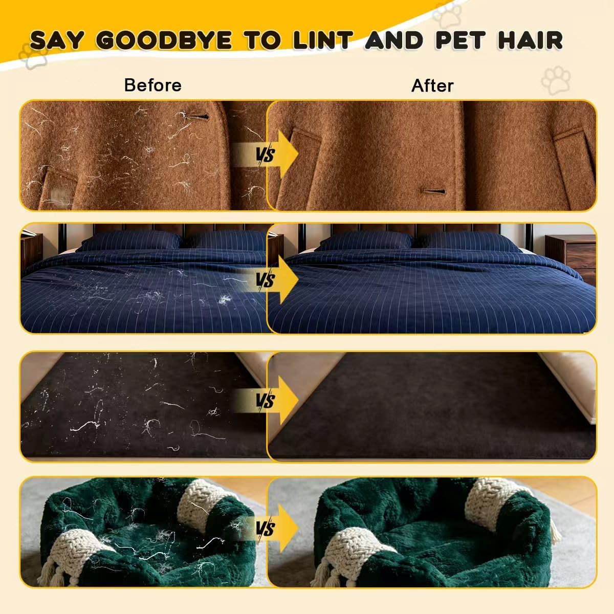 Jollumi double-sided pet grooming glove