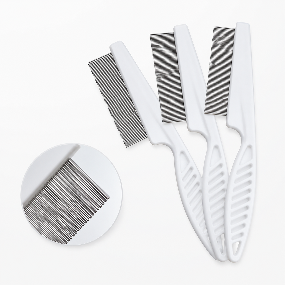 Flea Comb for Dogs & Cats - Stainless Steel Grooming Comb 2pk – photo 5