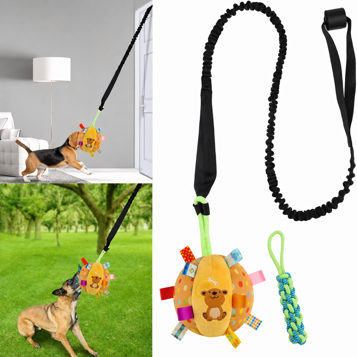 Interactive Dog Tug Toy with Door Anchor – photo 3