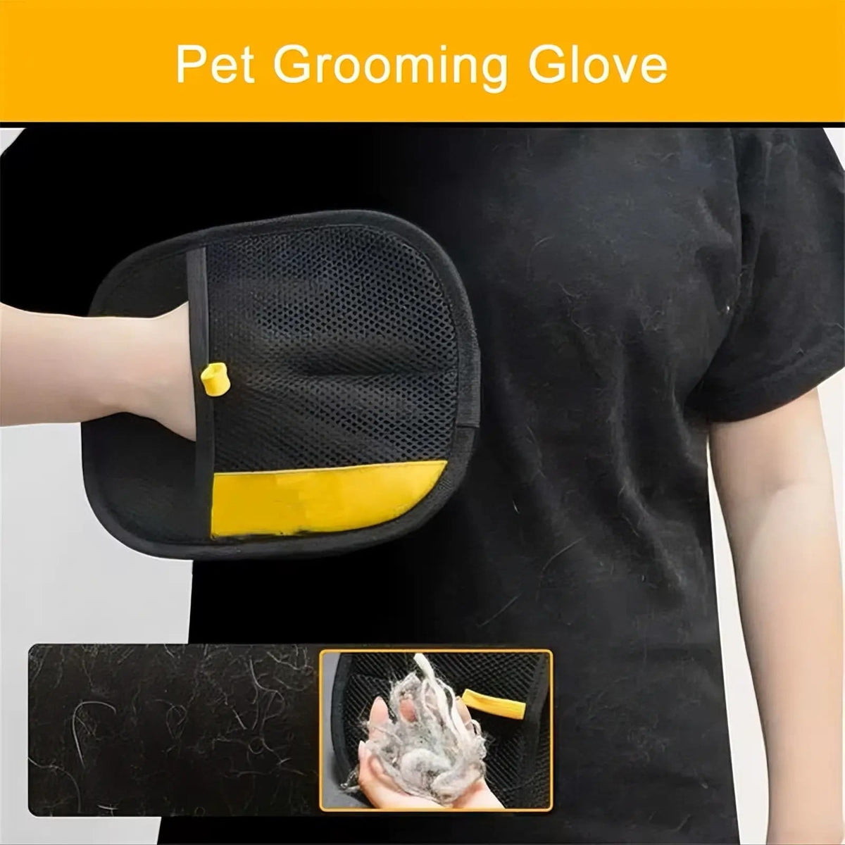 Jollumi double-sided pet grooming glove