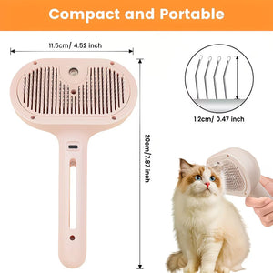 3-in-1 Steam Pet Hair Remover and Deshedding Grooming Brush for Dogs and Cats – photo 7