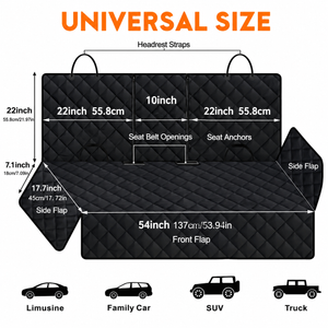 Waterproof Dog Car Seat Cover with Middle Armrest Access – photo 3