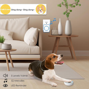 Wireless Dog Doorbell for Potty Training – 1000 ft Range – photo 2
