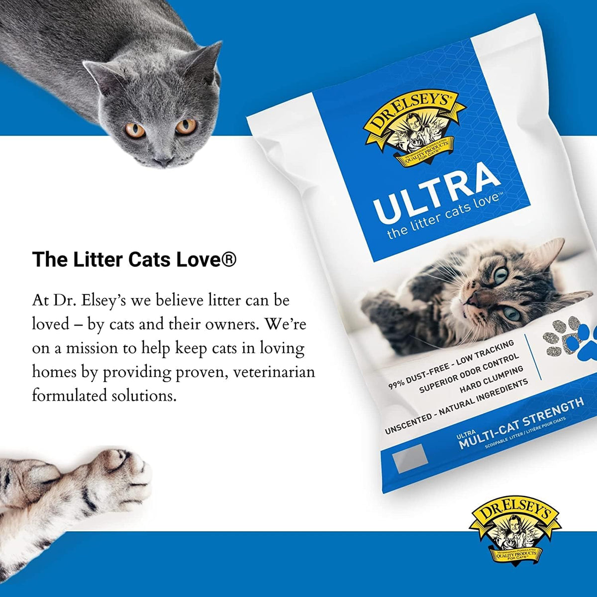 Dr. Elsey's Ultra Clumping Cat Litter – 40 lb Bag – photo 3