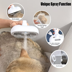 3-in-1 Steam Pet Hair Remover and Deshedding Grooming Brush for Dogs and Cats – photo 4