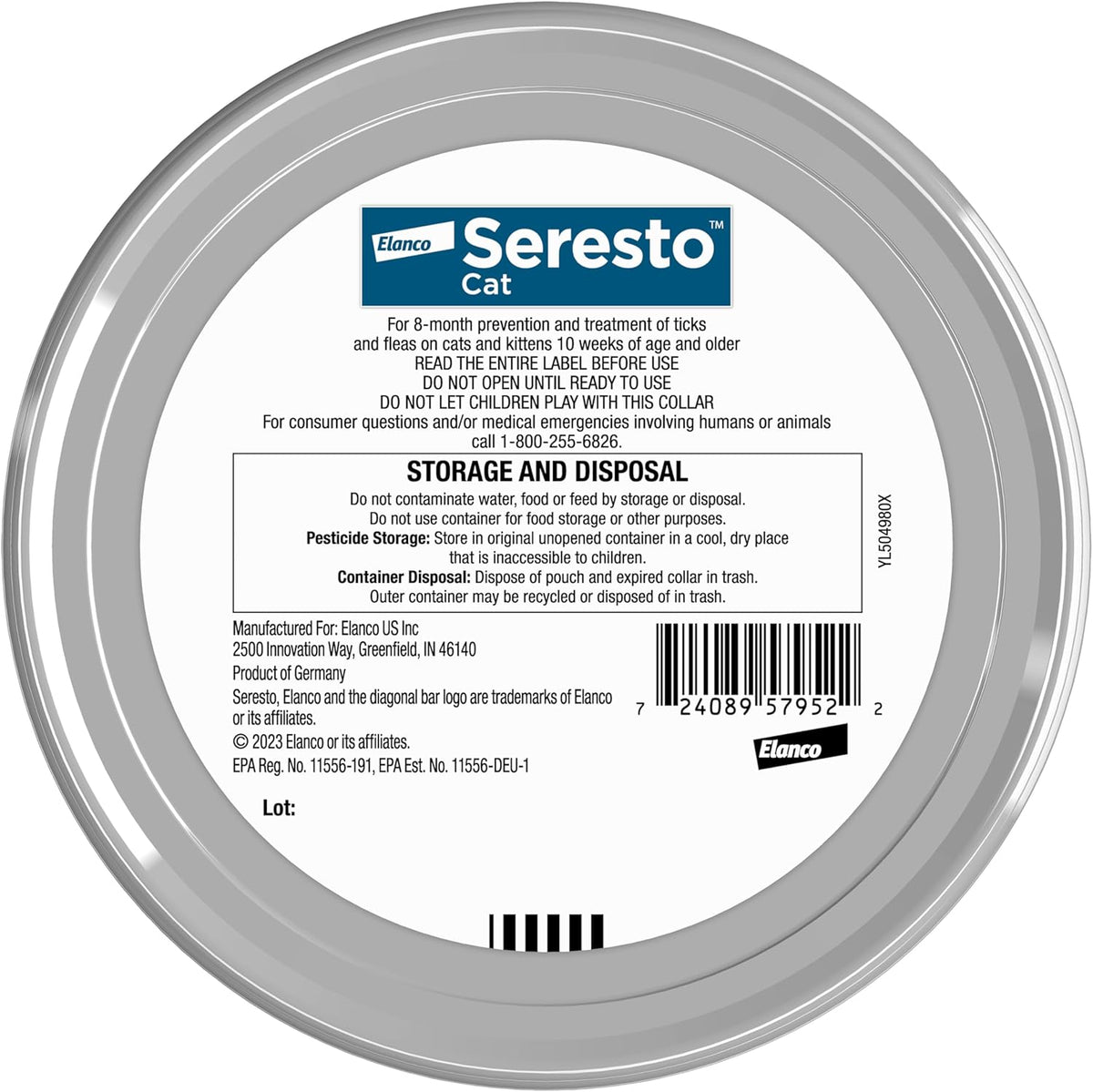 Seresto Cat Flea & Tick Collar – 8 Months Protection – photo 2