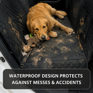 Dog Car Seat Cover with Hard Bottom – Waterproof Hammock – photo 8