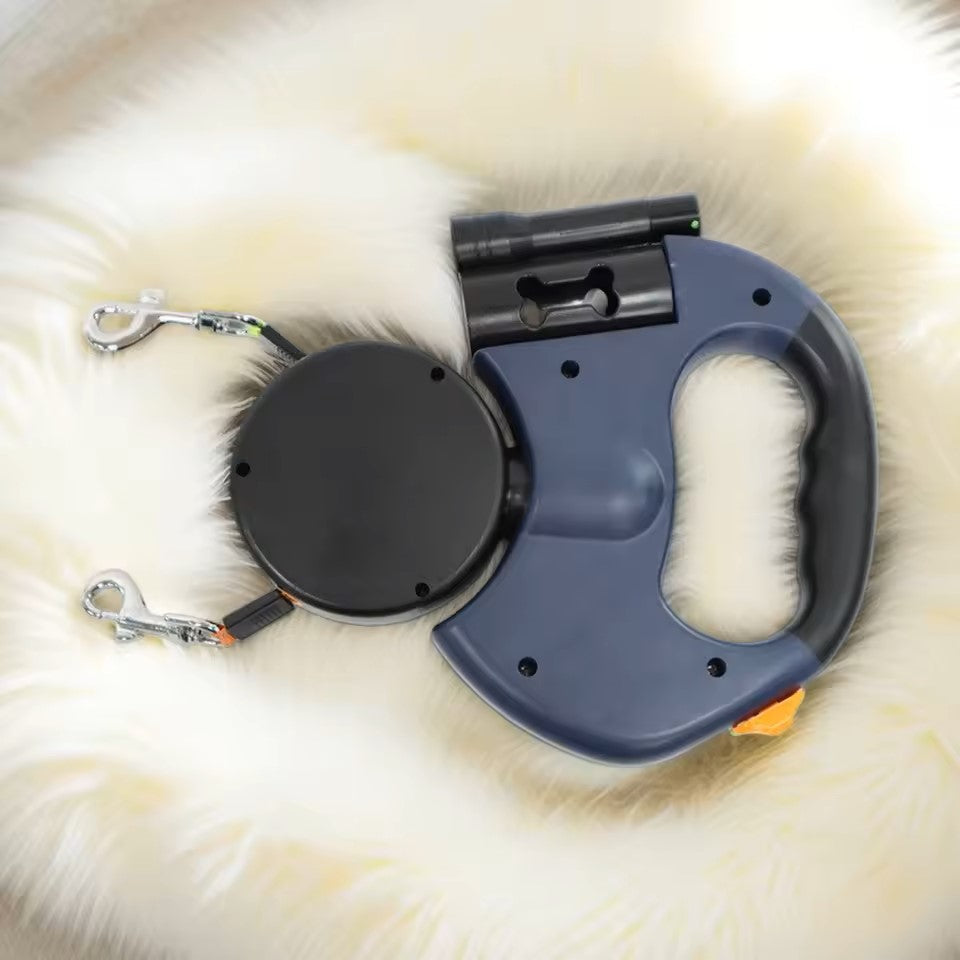 Retractable Double Dog Leash with LED Light – No Tangle Dual Dog Walking Leash – photo 7