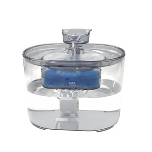Transparent cat water fountain