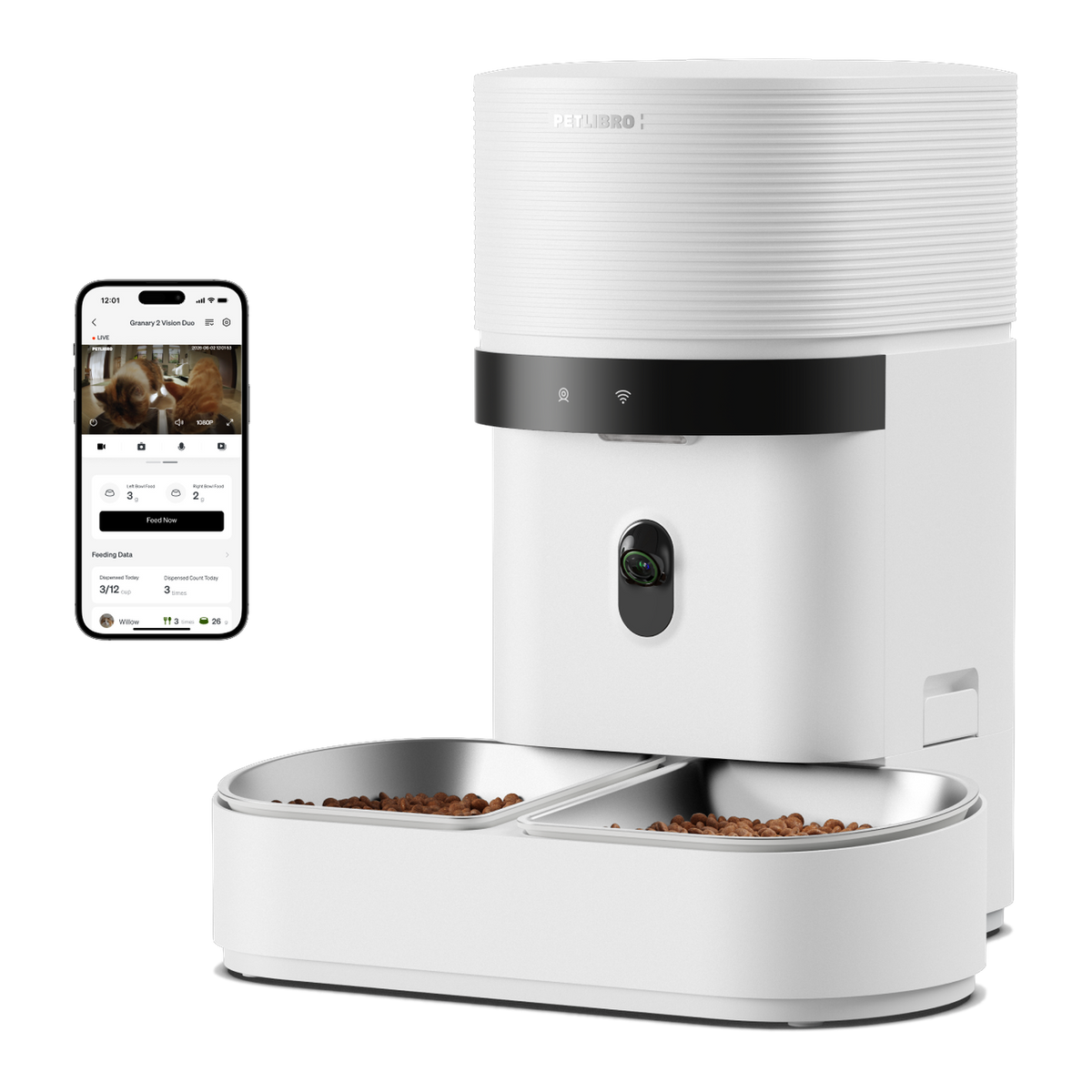 PETLIBRO Granary 2 Vision Duo smart feeder, white
