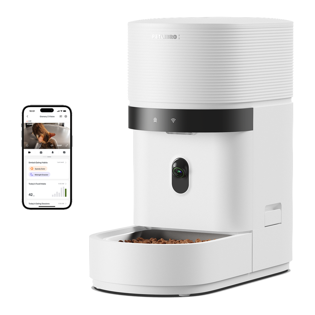 PETLIBRO Granary 2 Vision smart feeder, white