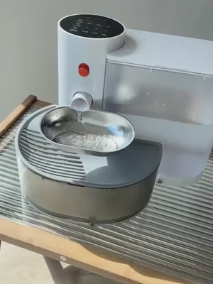 Self-refilling water bowl demo video