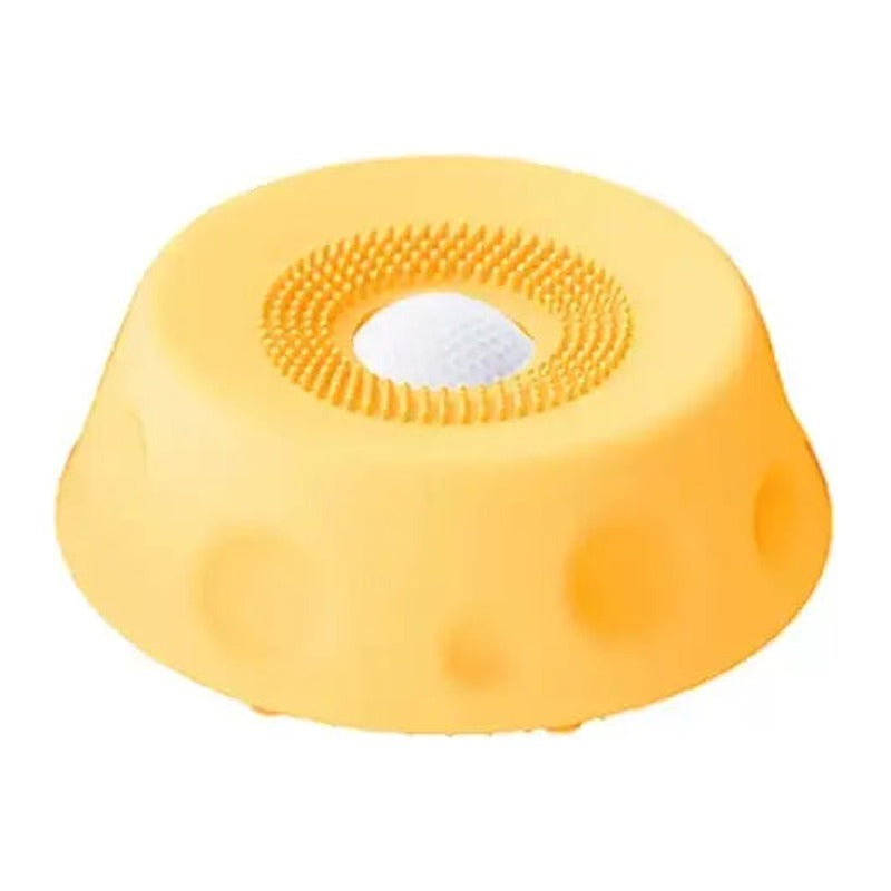 Dog Slow Feeder Bowl with Rolling Ball, No Mess Liquid Treat Lick Bowl, 2-In-1 Enrichment Feeder with Suction Cups